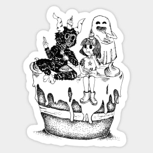 Satan Cake Sticker